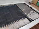 Balck Kanchipuram Silk Saree with Silver Zari Temple Border