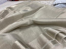 Silver Embossed Pattern Tissue Tussar Silk Saree