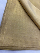 Golden Embossed Pattern Tissue Tussar Silk Saree