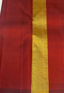 Royal Blue Maroon Korvai Raising Temple Border Kanchipuram Silk Saree