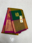 Traditional Paalum Pazhamum Handloom Kanchipuram Silk Saree