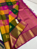 Traditional Paalum Pazhamum Handloom Kanchipuram Silk Saree