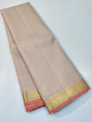 Half White Designer Kanchipuram Silk Saree