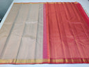 Half White Designer Kanchipuram Silk Saree