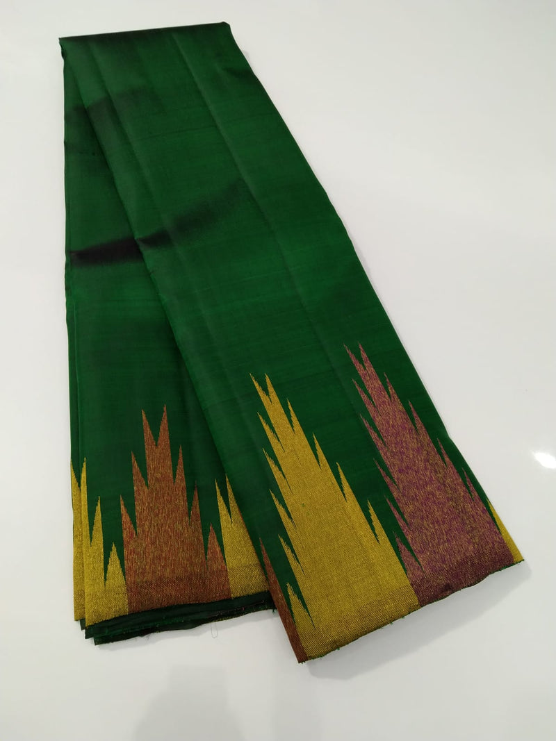 Green Temple Border Kanchipuram Silk Saree