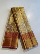 Celebrity Style - Actress Sridevi Inspired Exclusive Premium Quality Pure Zari Bridal Golden Kanchipuram Silk Saree