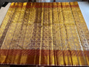 Celebrity Style - Actress Sridevi Inspired Exclusive Premium Quality Pure Zari Bridal Golden Kanchipuram Silk Saree