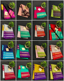 Catalogue - Pure Raw Silk Saree with Temple Vidharbha (Karvati Kinar) Border